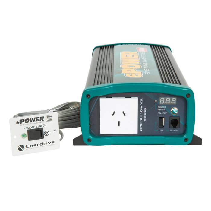 Enerdrive EPOWER 1000W/12V PSW INVERTER